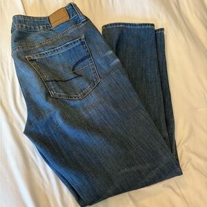 Classic Blue Denim Jeans AE women's